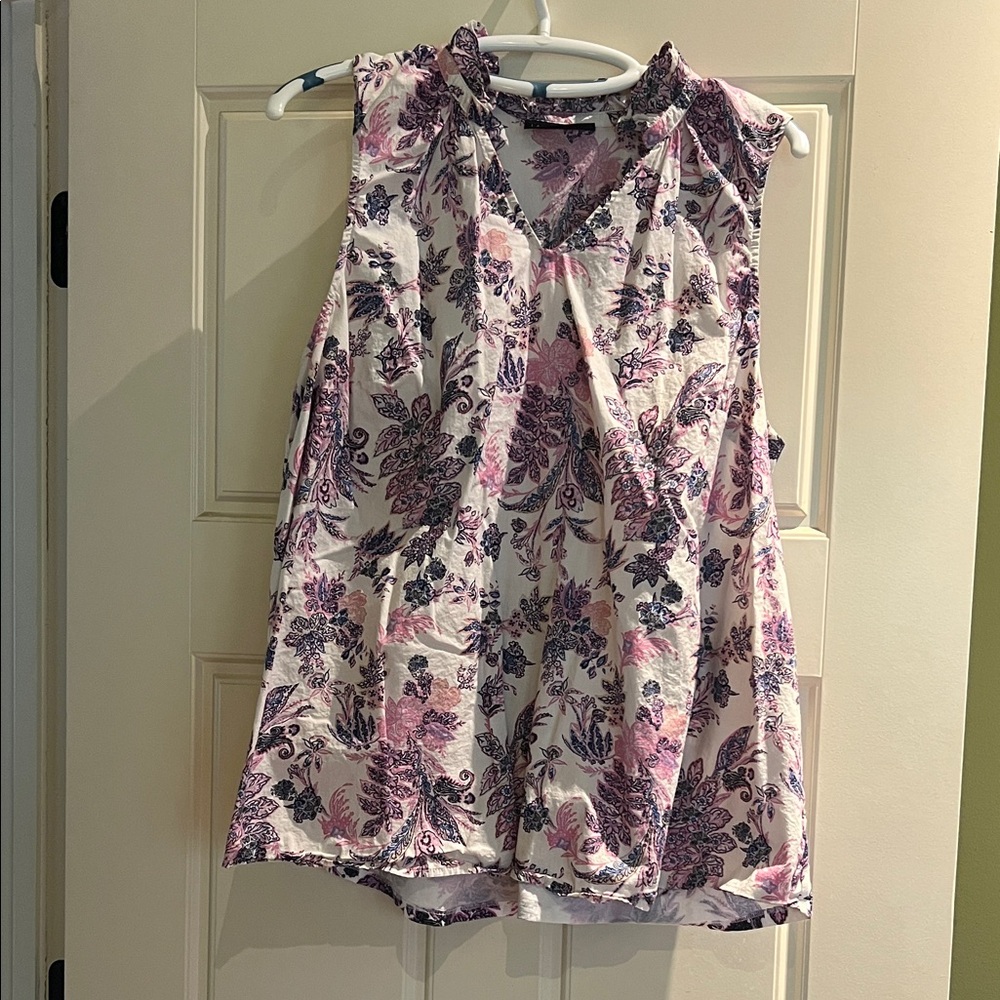 Lane Bryant Floral Blouse - Pink and Purple
